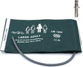 Universal NIBP Cuff with BP12 Connector for Large Adult, 33-47 cm Reusable Single Tube Nylon Replacement BP Cuff with Inner Airbag for Blood Pressure Monitor Machine