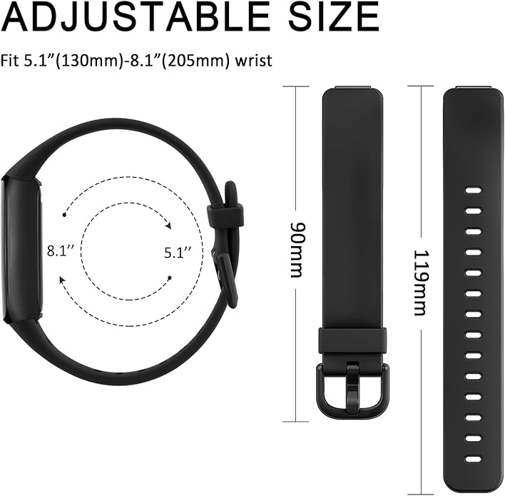 AK Band Compatible with Fitbit Inspire 3 Bands for Women Men, Adjustable Replacement Sport Wristbands Straps for Fitbit Inspire 3 Fitness Tracker