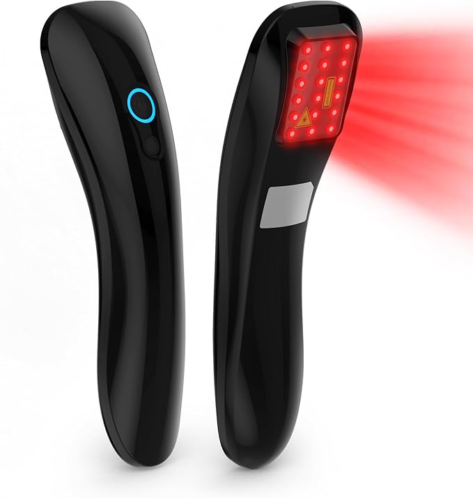 Handheld Red Light Therapy Device, Portable Pain Relief Device for Body Joints Shoulders Elbows Knees Back Muscle&Tissue 18pcs 620nm