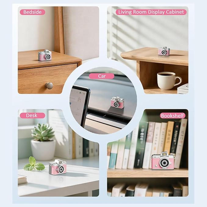 Mini Keychain Digital Camera Retro Mini Digital Video Camera Small bodycam 1080P FHD Recording with 0.96" IPS Screen with 6 Retro Filters AVI Format-Ideal for Phone Transfer (Green, 128G)