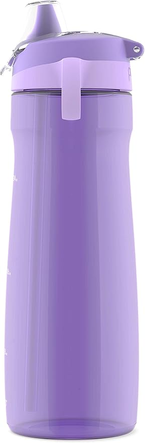 Pogo Plastic Water Bottle with Straw Lid and Carry Handle, Reusable, BPA Free, Dishwasher Safe, Perfect for Travel, School, Outdoors, and Gym | 32oz, 40oz