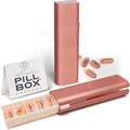 Pretty Pill Box Set - Stylish & Compact Daily Pill Organizer, Medication Pill Case, Pill Container for Vitamin Management, Pill Holder, Travel Essentials for Women & Men - Rose