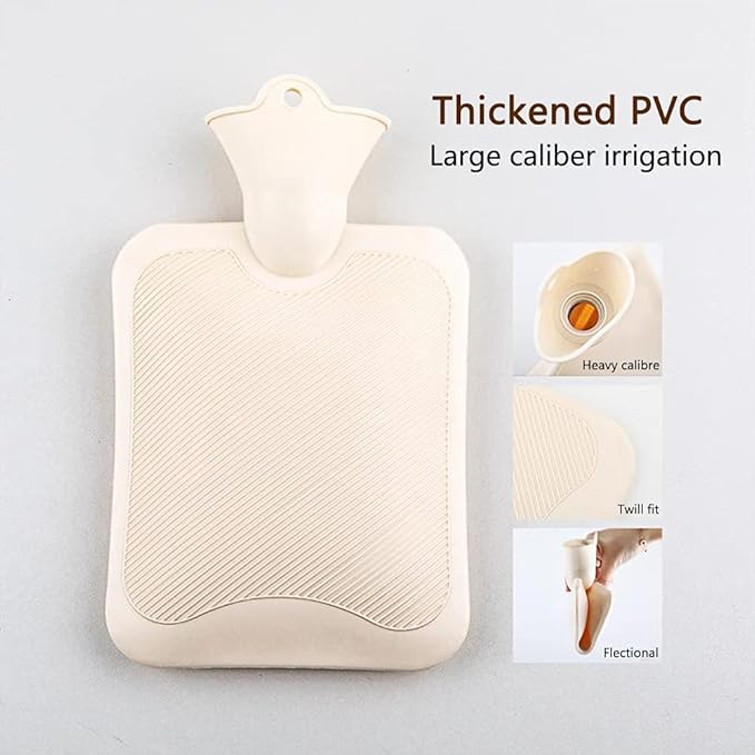 Drizzle Classic Rubber Hot Water Bottle - 1L Koala Plush Cover - Suitable for Pain Relief Headaches Cramps and Winter Warmth
