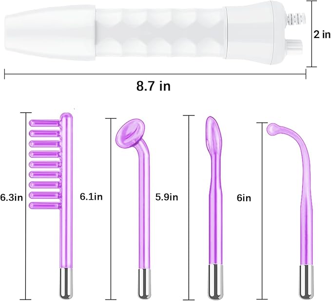 Hi Frequency Facial Tool Device with 4 Tubes