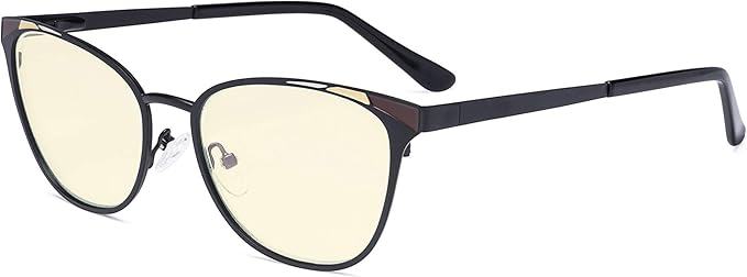 Eyekepper Blue Light Filter Glasses for Women- Butterfly Design Computer Eyegalsses with Transparent Blue Lens