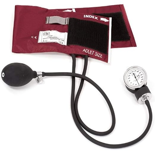Prestige Medical 79-BUR Standard Aneroid Sphygmomanometer,Burgundy