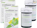 Vivaguard Ino Blood Glucose Test Strips for Diabetes - 100 Counts Accurate Diabetic Test Strips for Monitoring Blood Sugar - Compatible with Vivaguard Ino Glucometers Only, Green