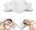 Cervical Neck Pillow for Sleeping | Ergonomic Pillow for Sleep Apnea, Neck Pain, and Snoring Relief | Contour Memory Foam with Ergonomic Support, White, Large