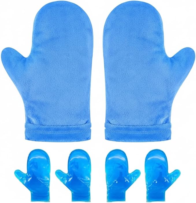Hot & Cold Therapy Gloves | Ice & Heat Pain Relieving Mittens | Microwavable & Freezable, Arthritis, Finger & Hand Injuries, Carpal Tunnel - Small, Medium