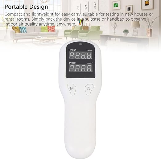 Marhynchus 2 in 1 Air Quality Tester Indoor Air Quality Monitor Portable VOC & Odor Detector with Real Time Display for Home Office New Houses