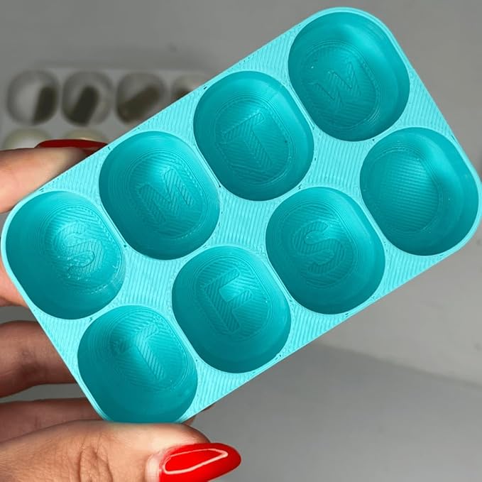 Pill Organizer Insert Compatible with Altoid Tin Cans | Reuse Cans for Discreet Pill Storage | 7 Day Outline Embedded Pill Dispenser | Made in USA (Teal)