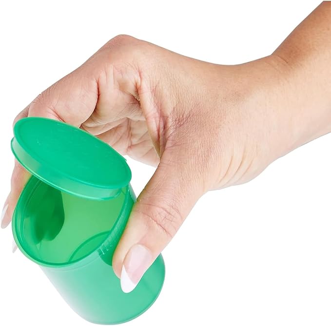 100Pcs Empty Pill Bottles with Caps, 13 Dram Empty Prescription Vial, Waterproof Airtight Joint Pill Bottles with Pop Top Caps, Medicine Container for Pill, Crafts, Candy, Supplements(Green)