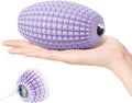 Vibrating Massage Ball for Muscle Recovery, Silicone Myofascial Massage Ball, Plantar Fasciitis Relief,Hip & Psoas Release, Deep Tissue & Trigger Point Roller for Neck, Back, Foot (Purple)