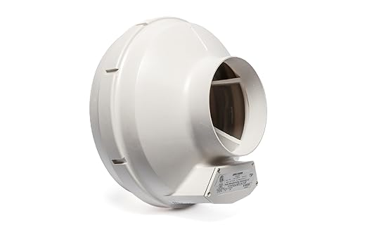 Festa AMG Hawk Radon Fan - Quiet and Energy Efficient 322 CFM Radon Mitigation System Inline Fan - 6" Electric Waterproof Inline Duct - Made with Sturdy Glass Reinforced Poly-Resin – White