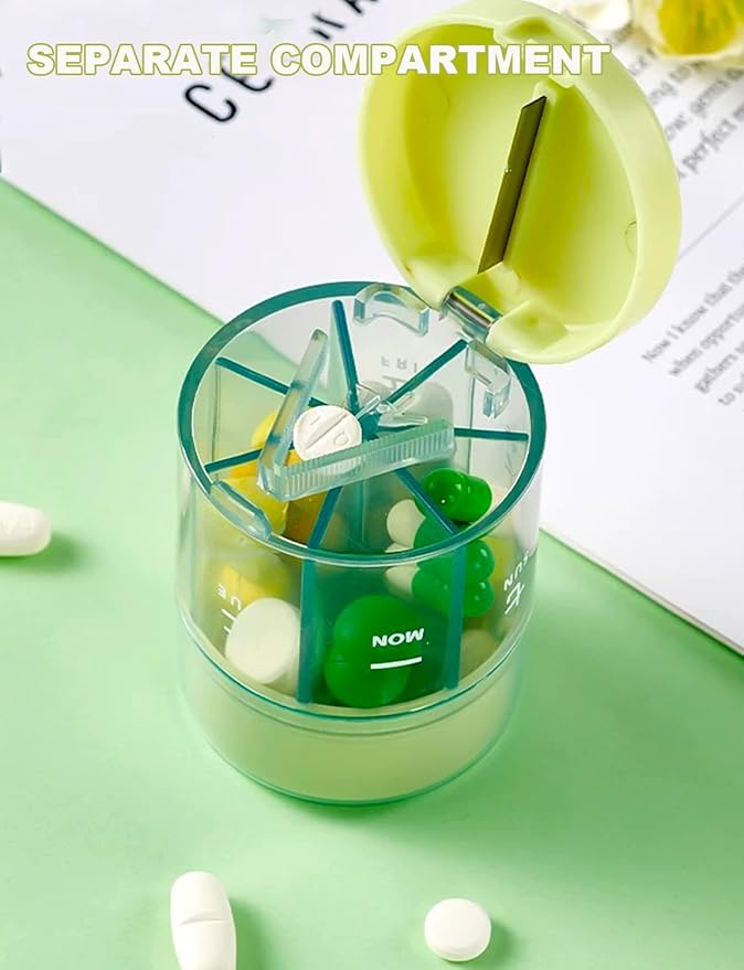 Weekly 7 Day Pill Organizer, Travel Pill Box, Pill case, Medicine Organizer, Pill Container, Pillbox 7 Day, Pill Dispenser, Medication Organizer, Pill Organizer Weekly