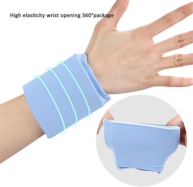Wrist Ice Pack Wrap - Hot & Cold Gel Compression Sleeve for Carpal Tunnel, Arthritis, Tendonitis, 360° Coverage Support, Reusable - 1 Pack, Blue