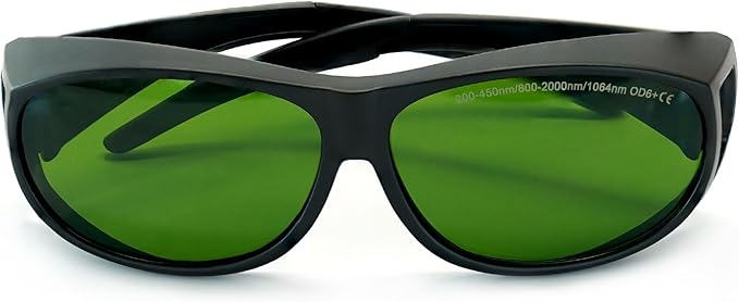 Laser Safety Glasses, OD6+ Eye Protection Goggles 200-450nm 800-2000nm 1064nm for IPL Fiber Laser Engraving Machine & Hair Removal
