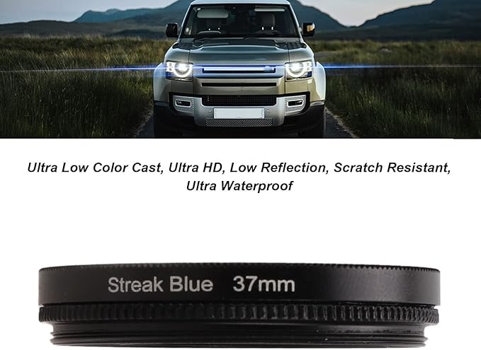 Special Effects Filter, 37mm 40.5mm 43mm 46mm 49mm Special Effects Lens Filter Anamorphic Special Effects Filter,for Most of Digital Cameras on The Market(37mm)