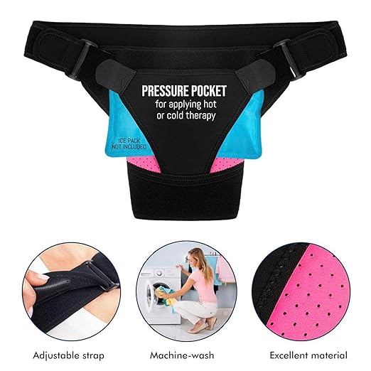Shoulder Support Brace Rotator Cuff Pack Wrap Hot/Cold Ice Gel Pack Shoulder Heating Pad Shoulder Sling Ice Bag for Injuries Sprains Fractures Adjustable Compression Sleeve