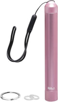King Size 6” Storage Tube, Odor Locking Smell Proof, Waterproof Container, Medication Pills Supplements etc… Holds up to 134mm Length, Outdoor EDC Metal Travel Holder - Rose Gold