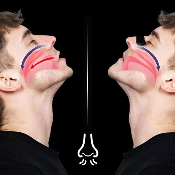 Nose Strips for Breathing | Anti Snore & Better Sleep (30 Count, Black) - Nasal Strips for Breathing, Stop Snoring, Clear Airways