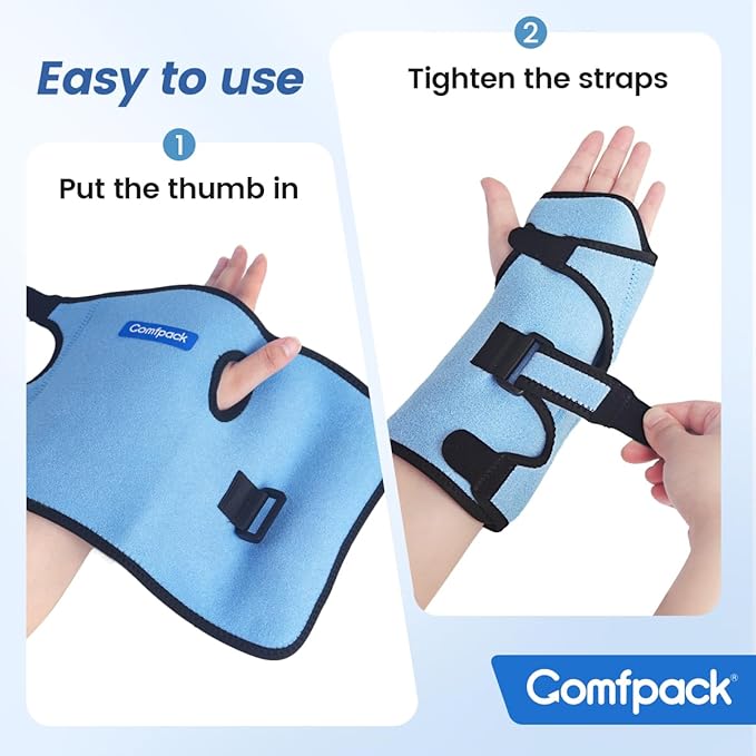 Wrist Ice Pack Wrap for Carpal Tunnel Relief, FSA Eligible, Gel Ice Pack for Injuries Reusable for Hand Pain Relief, Hot Cold Compression Wrist Brace for Surgery Recovery, Gift