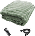 Grounding Blanket Grounding Sheets Queen, Grounding Throw for Improved Sleep, Relieving Pain,Conductive Grounded Mat for Bed with Grounding Wire (Green, Baby)