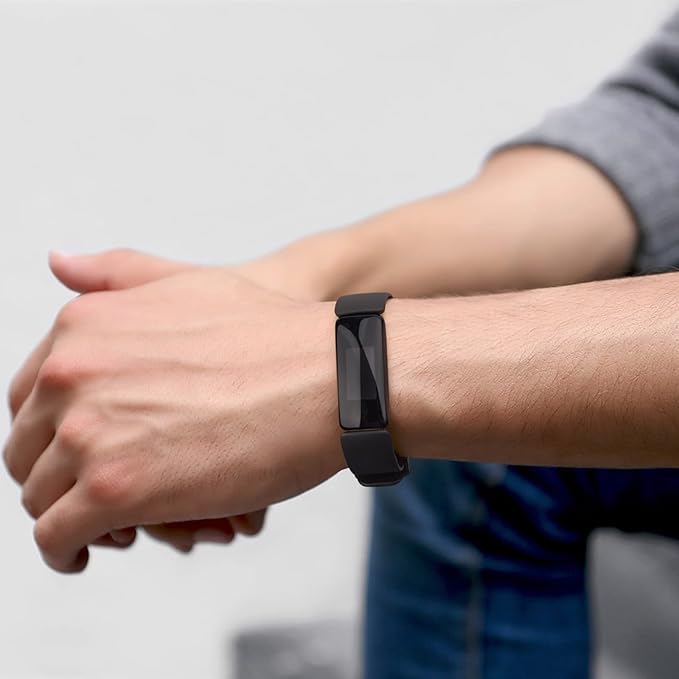 3 Pack Silicone Bands Compatible with Fitbit Inspire 2 Bands for Women Men, Adjustable Replacement Sport Wristbands Straps for Fitbit Inspire 2 / Ace 3 (Pink Sand/Gray/Black)