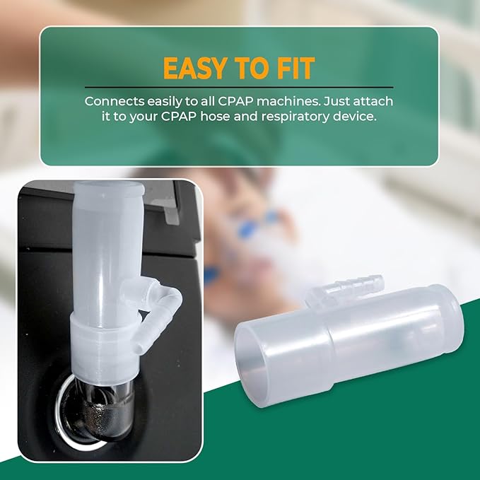 Bistras Oxygen Adapter Enrichment Port Connector fits CPAP Tubing Hose Model 1642 (1)
