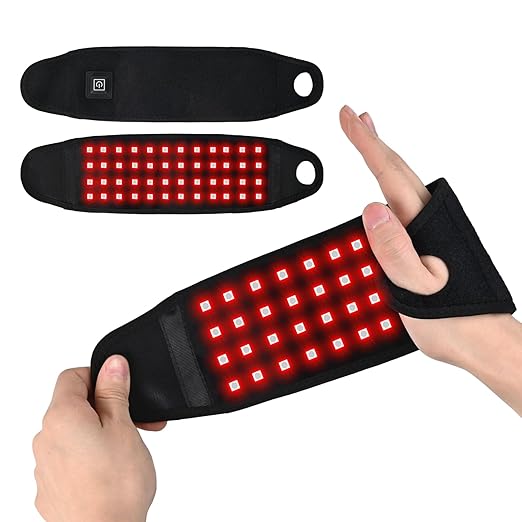 Red Light Therapy For Hands,Infrared Light Wrist Wrap,Wearable Wrap Belt,660nm 850nm，Relieve Muscle Pain