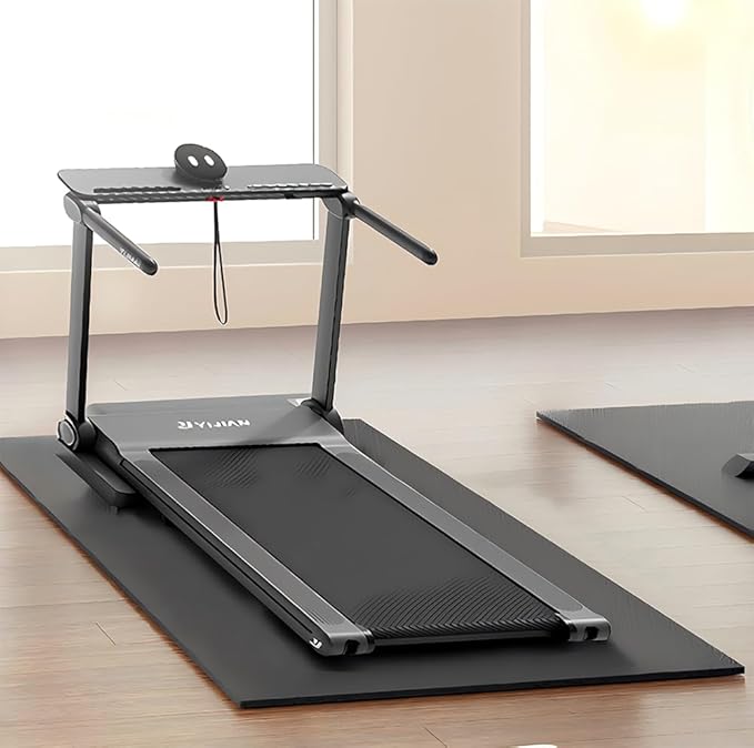 Walking Pad Mat for Carpet Floor, 102"x36", Treamill Mat for Hardwood Floors, High Density, 1/3 Thickness, Folable, Floor Protection for Bike, Elliptical, Treadmill