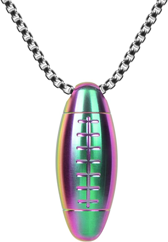 Tiny Keychain Pill Holder, Mini Pill Case Pendant, Small Metal Pill Box Micro Pill Container for Travel Purse Pocket (Multicolour, Small)