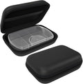 EZY DOSE Hard Sided Pocket Pharmacy Pill Case, Features Zippered Pouch, Easy to Use Design, Portable and Perfect for Daily Usage, 8-Comparments, BPA Free, Black