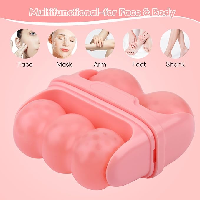 Ice Roller for Face,Eyes,Cooling to Tighten Brighten Complexion,Soothing Skin Care Tool,Massager Under Eye Puffiness,Gift for Women