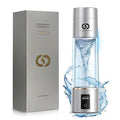 Hydrogen Water Bottle Generator - Up to 6400 PPB, 12-Hour Hydrogen Retention, H2 Certified SPE/PEM Tech, Portable, Recovery & Thoughtful Wellness Gift (Sliver)