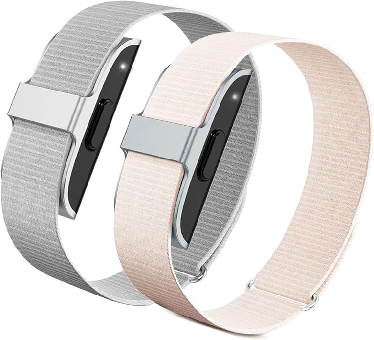 2 Pack Nylon Loop Strap Compatible for Hume Band, Soft Breathable Sport Adjustable Replacement Strap Wristband for Hume Health Band Fitness Tracker Men Women