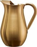 Service Ideas WPB2BSVG Pitcher with Ice Guard, Bell Shaped, 2 L, 66.6 Ounces, Stainless Steel, Vintage Gold