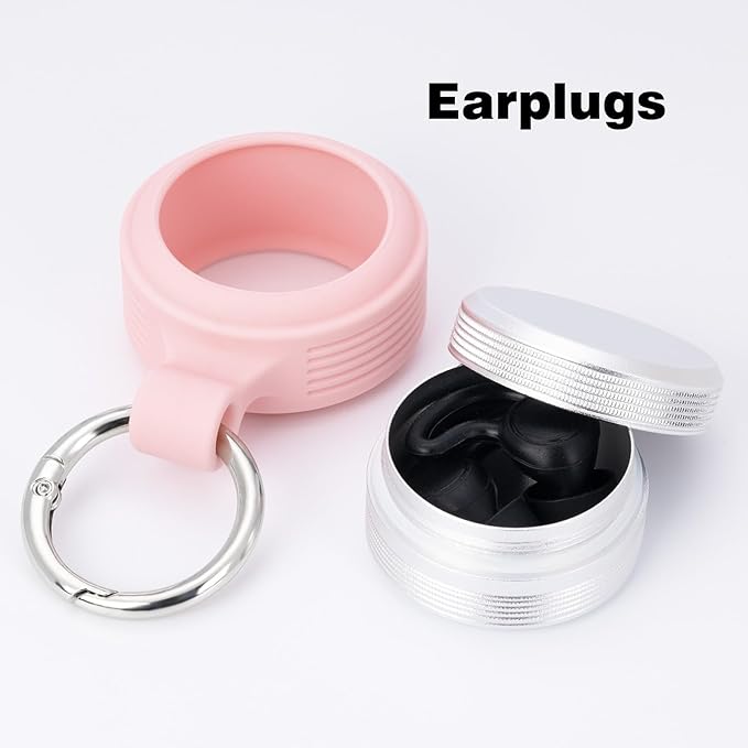Premium Keychain Case – Small Metal Travel Pill Box, Waterproof Pill Container Pill Holder, Portable Medicine Pill Organizer for Earplugs, Jewelry, Compatible with Loop, Vibes & Eargasm