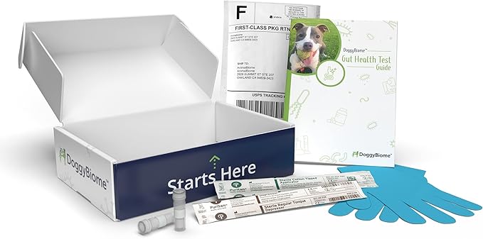 AnimalBiome Dog Gut Health Test – DoggyBiome At Home Stool Testing Kit, Canine Fecal Analysis for Digestive Issues, Diarrhea & Allergy Insights w/Personalized Report & Custom Plan (Dogs in US)
