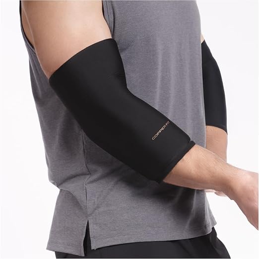 Copper Fit 360 Freeze Compression Sleeve – Cold/Hot Therapy - Flexible 360 Coverage for Knee, Elbow, Ankle, Wrist, Hamstring and Calf (Large/XLarge)