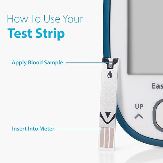 HealthPro Blood Glucose Monitor System Kit by Easy Touch - Complete Diabetes Testing Starter Set with Glucose Meter, Lancing Device, 10 Twist Lancets, Carrying Case, Logbook, Quick Guide & Batteries