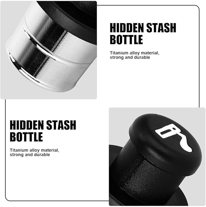BESULEN Car Lighter Shape Secret Stash Pill Box, 2 Pcs Car Cigarette Lighter Shape Stash Container, Hidden Safe Secret Storage Box, Metal Plastic Case Pill Holder Diversion Organizer Compartment