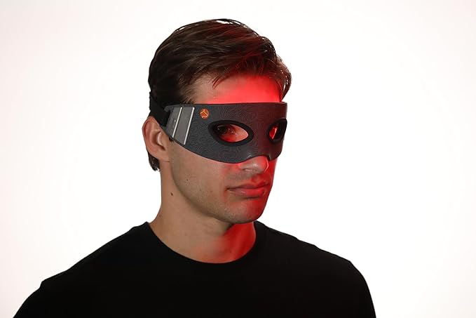Red Light Eye Mask - Reduce Dark Circles & Wrinkles, Red Light Therapy for Under-Eye Treatment & Rejuvenation, Anti-Aging, Boost Collagen - Only 3 Minutes a Day