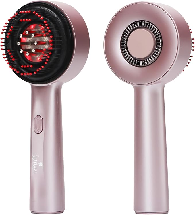 3 in 1 Scalp Massager Hair Growth Hair Oil Applicator,Electric Scalp Brush for Home,IPX7 Waterproof Electric Head Massager,Pink