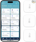 Aqara Zigbee Temperature and Humidity Sensor-3 Pack, Wireless Thermometer Hygrometer for Home Automation, Remote Monitoring, Aqara Hub Required, Compatible with Apple HomeKit, Alexa, Works with IFTTT