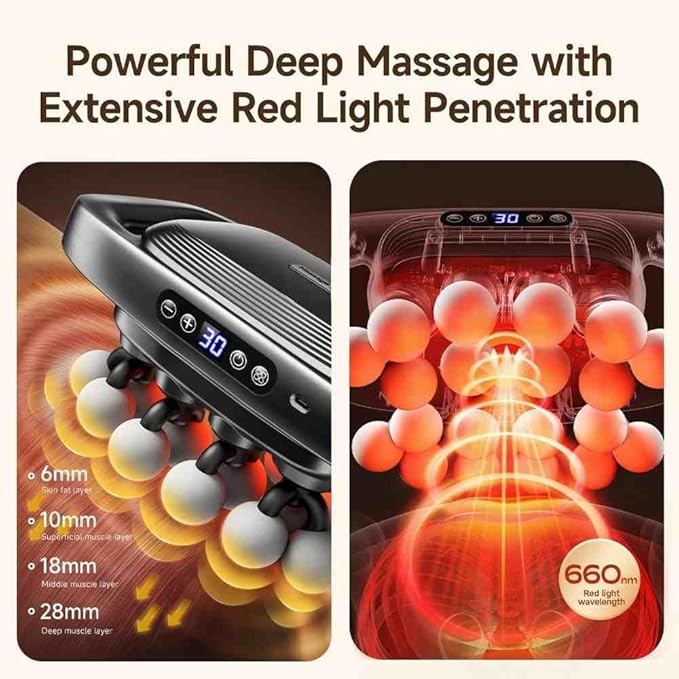 20-Head Massage Gun Set, Deep Tissue Percussion Massager with 3 Modes & 30 Intensities,Quiet Muscle Massage Gun for Back,Shoulders, Legs, Foot, Body Muscle Pain Relief Ideal Gifts (20-Head)