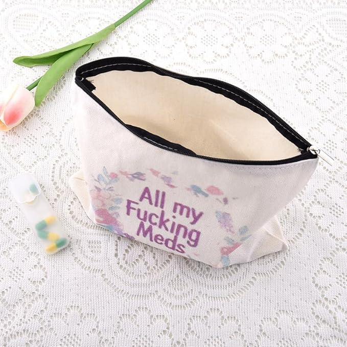 Funny Patient Medical Bag Gift Small Travel Drug Organizer Camping Medicine Bag Pouch Doctor Nurse Technician Pharmacy Gag Gift Practitioner Novelty Gifts for Physician Pharmacist Makeup Cosmetic Bags