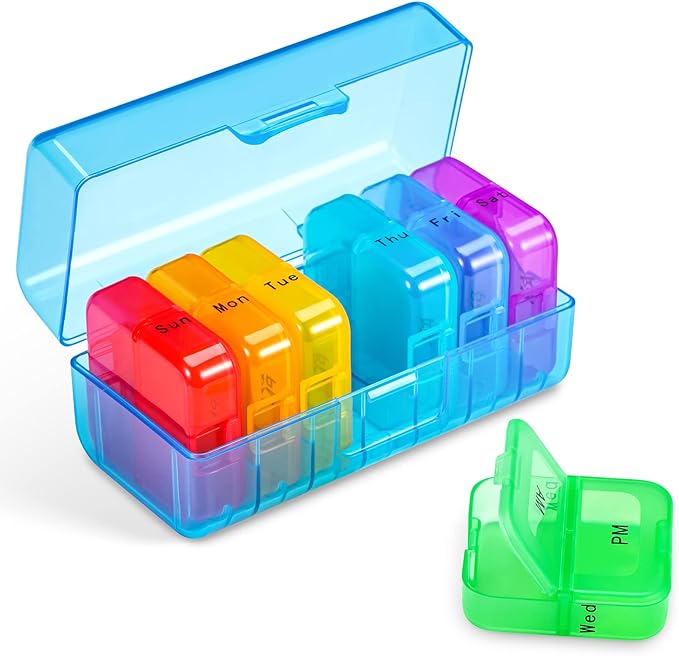 Pill Organizer 2 Times a Day