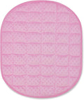 TONGDADA Weighted Lap Blanket 7lbs for Adult,Perfect for Relaxation, Lounging, Napping, Sleeping & Travel,Luxury Minky Weighted Body Blanket,Weighted Throw Blanket-Pink Minky Dot, 29" x 24"