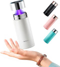 Vsitoo 8.5oz self-cleaning Mini Insulated Water Bottle,Stainless Steel Vacuum Flask,AI Self-Clean,30-Day Battery Life,BPA-Free,Perfect Small Water Bottle for Travel, Purse,White